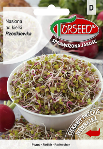 Nasiona na kiełki - Rzodkiewka 20g - Torseed